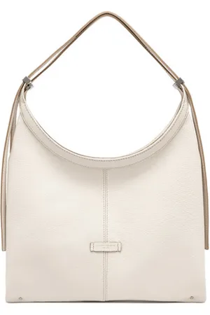 Gianni chiarini Taske, Dame, Hvid, ONE SIZE, Læder, Hvid læder Norma håndtaske med lynlås