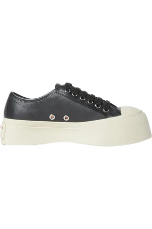 Marni Sko, Dame, Sort, 37 EU, Læder, Leather Pablo Sneakers