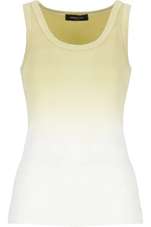 Fabiana Filippi Top, Dame, Gul, XS, Bomuld, Gul bomuldstop med rund hals