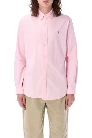 Ralph Lauren Skjorte, Herre, Lyserød, XL, Bomuld, Caramel Oxford Skjorte
