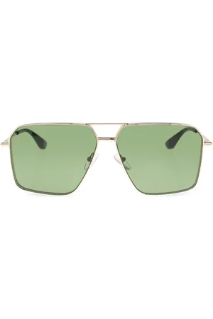 Alexander McQueen Tilbehør, Herre, Grøn, ONE SIZE, Uld, Solbriller
