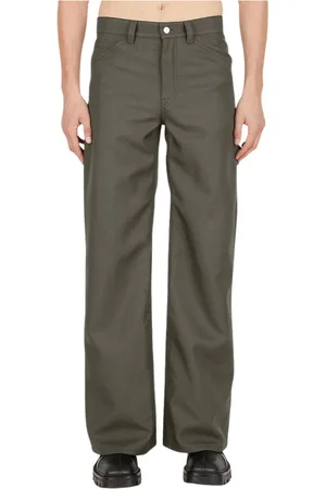 Courrèges Bukser, Herre, Grå, S, Polyester, Twill Baggy Bukser