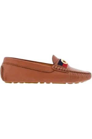 Carolina Herrera Sko, Dame, Brun, 37 EU, Læder, Initials Insignia Læder Loafers