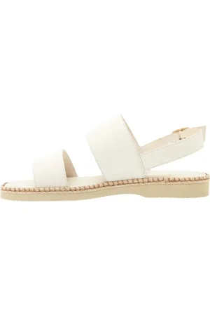 Hogan Sko, Dame, Hvid, 36 EU, Læder, Flade sandaler