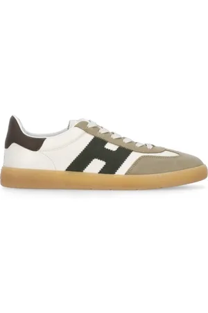 Hogan Sko, Herre, Flerfarvet, 41 EU, Læder, Elfenbensfarvede lædersneakers med ruskindindsatser
