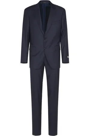 CANALI Jakkesæt, Herre, Blå, 2XL, Uld, Blå kjole med for