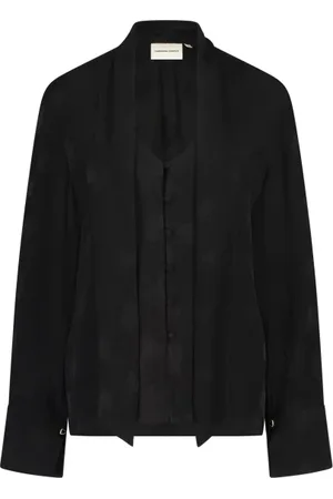 Fabienne Chapot Bluser & Skjorter, Dame, Sort, XS, Uld, Minoes Bluse