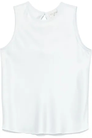 FORTE FORTE Top, Dame, Blå, S, Ærmeløs Top med Rund Hals
