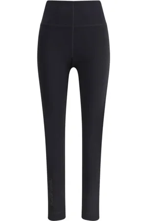 Moncler Bukser, Dame, Sort, XS, Stræk leggings med baglomme