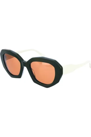 Marni Tilbehør, Dame, Hvid, ONE SIZE, Ovale Solbriller