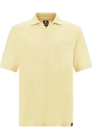 Boggi Milano Top, Herre, Gul, XL, Bomuld, Bomulds Piqué Polo Shirt
