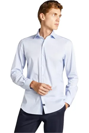FAY Skjorte, Herre, Blå, 3XL, Bomuld, Formal Skjorte