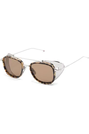 Thom Browne Tilbehør, unisex, Brun, 51 MM, Solbriller