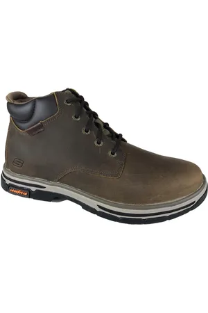 Skechers Sko, Herre, Brun, 41 EU, Snørestøvler