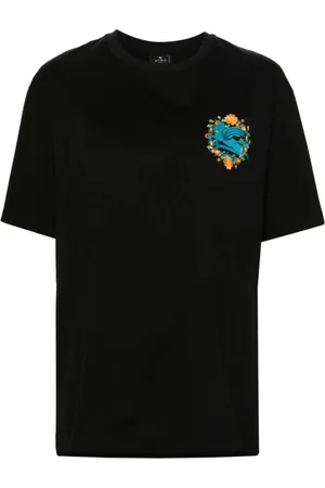 Etro Top, Dame, Sort, M, Uld, Stilfuld Top