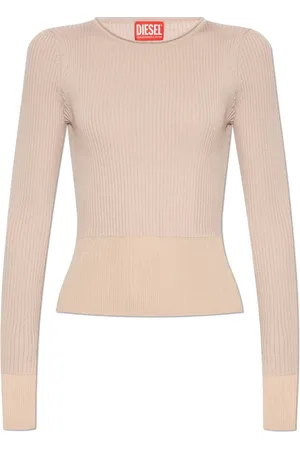 Diesel Strik, Dame, Lyserød, M, Bomuld, M-Sleshs Sweater