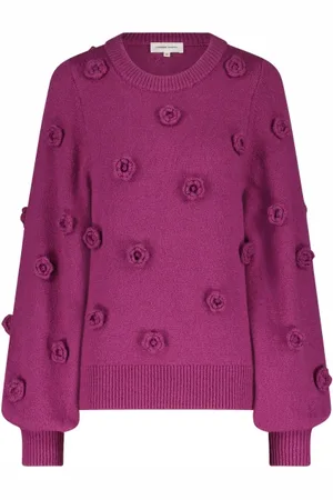 Fabienne Chapot Strik, Dame, Lyserød, XS, Uld, Stilfuld Josefin Pullover