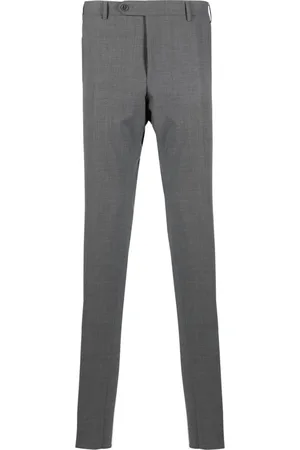 CANALI Bukser, Herre, Grå, 3XL, Uld, Stretch Uldbukser med Lommer