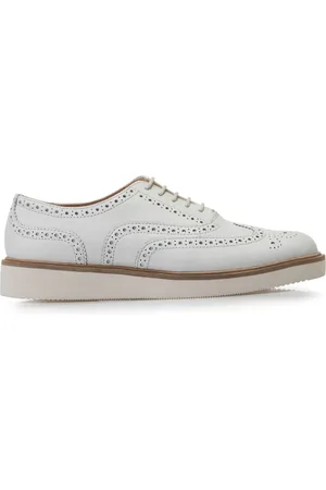 Clarks Sko, Dame, Hvid, 36 EU, Læder, Hvide Brogue Sko