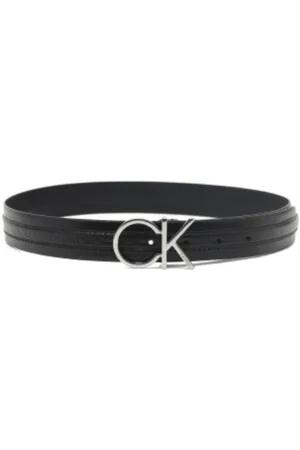 Calvin Klein Tilbehør, Dame, Sort, 80 CM, Læder, Højkvalitets Bælte i Syntetisk Læder