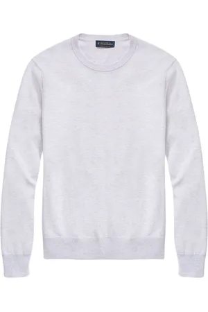 Brooks Brothers Sweathshirts & Hoodies, Herre, Lilla, L, Bomuld, Supima Cotton Crewneck Sweater