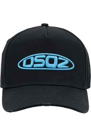 Dsquared2 Tilbehør, unisex, Sort, ONE SIZE, Bomuld, Signatur Baseball Cap med spænde