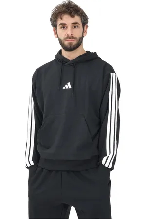 adidas Sweathshirts & Hoodies, Herre, Sort, S, Uld, Essentials 3 Stripes Hættetrøje