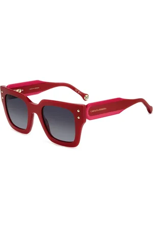 Carolina Herrera Tilbehør, Dame, Rød, 51 MM, Uld, Solbriller