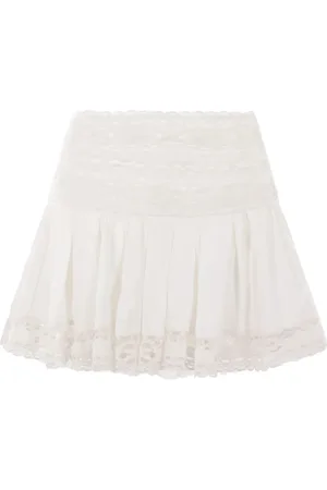 Isabel Marant Nederdel, Dame, Hvid, S, Hvid Broderet Mininederdel