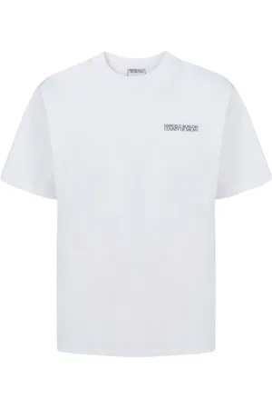 MARCELO BURLON Top, Herre, Hvid, L, Bomuld, Cross Logo T-Shirt