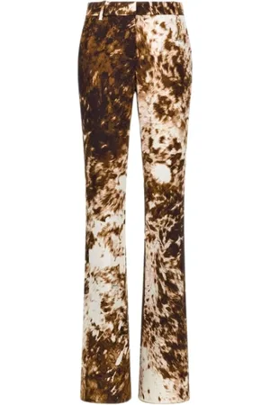 Roberto Cavalli Bukser, Dame, Brun, M, Appaloosa Print Brun Bukser