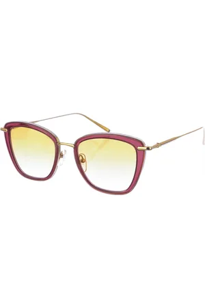 Longchamp Tilbehør, Dame, Gul, ONE SIZE, Uld, Ovale solbriller