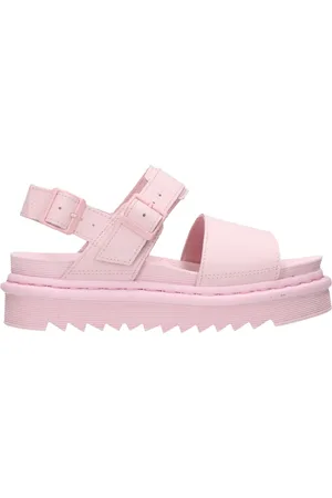 Dr. Martens Sko, Dame, Lyserød, 40 EU, Læder, Voss Mono Hydro lædersandaler med rem