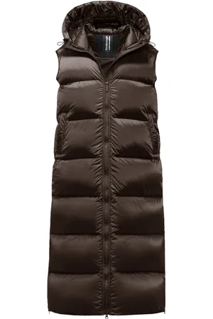Bomboogie Jakke, Dame, Brun, 2XL, Nylon, Dunjakkevest i klar nylon