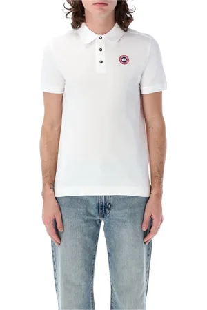 Canada Goose Top, Herre, Hvid, 2XL, Bomuld, Beckley Polo Shirt