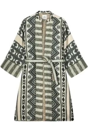 Summum Woman Bluser & Skjorter, Dame, Flerfarvet, M, Bomuld, Reversibel Kimono