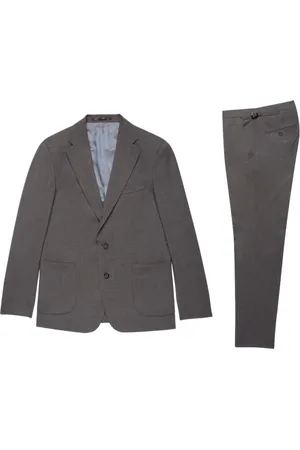 Brooks Brothers Jakkesæt, Herre, Grå, 4XL, Uld, Uldblanding Suit