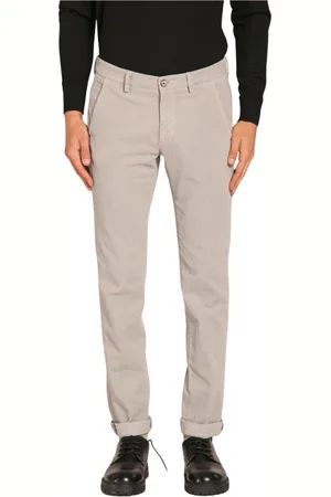 Masons Bukser, Herre, Grøn, 2XL, Bomuld, Torino herre chino bukser i fløjl 1500 stribet slim fit