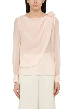 Chloé Bluser & Skjorter, Dame, Lyserød, XS, Uld, Stilfulde Toppe til Kvinder