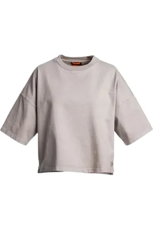 Parajumpers Top, Dame, Grå, XS, Bomuld, Bomuld Grafisk T-shirt Plain