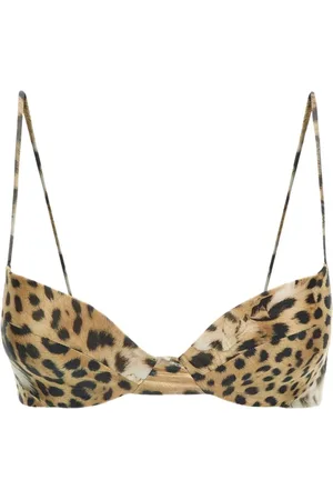 Roberto Cavalli Badetøj, Dame, Brun, M, Jaguar Print Bikini Top