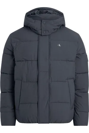 Calvin Klein Jakke, Herre, Grå, S, Uld, Vandafvisende Jakke