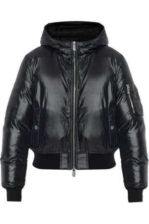 Burberry Jakke, Dame, Sort, M, Uld, Hooded Down Jacket