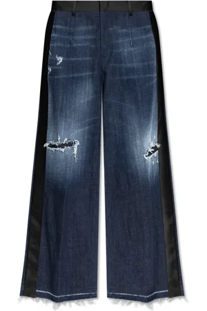 Dsquared2 Jeans, Dame, Blå, 2XS, Bomuld, Wide-leg Jeans