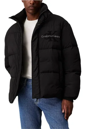 Calvin Klein Jakke, Herre, Sort, L, Uld, Chenille Puffer Jakke