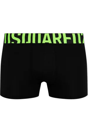 Dsquared2 Undertøj, Herre, Sort, M, Bomuld, Bomuldsboxershorts med logo