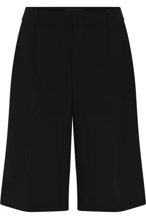 C.ro Shorts, Dame, Sort, 2XL, Uld, Sorte shorts med lommer og bæltestropper