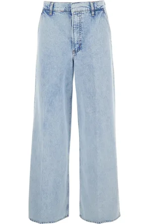 Frame Jeans, Dame, Blå, W29, Bomuld, Wide Leg Jeans