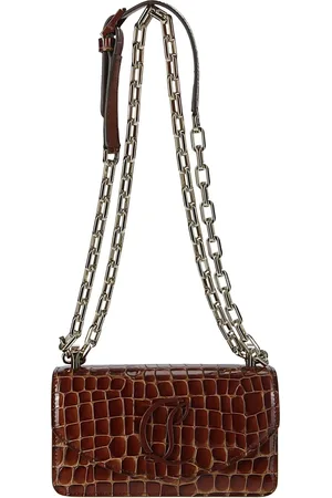 Christian Louboutin Taske, Dame, Brun, ONE SIZE, Bomuld, Loubi54 Chain Crossbody Small