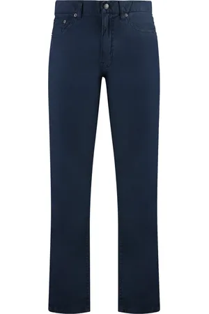 GANT Jeans, Herre, Blå, W34, Bomuld, Bomuldsbukser med metalknapper